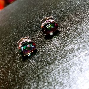 Mystic topaz 925 earings